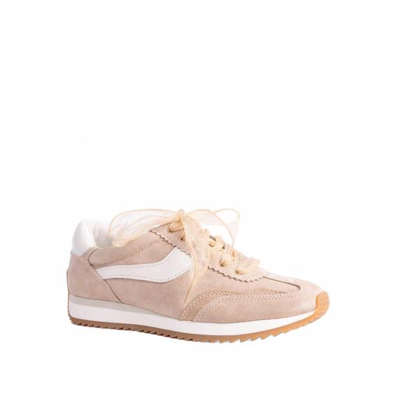 NEW DOLCE VITA women's b. ntcd sneaker in sand suede